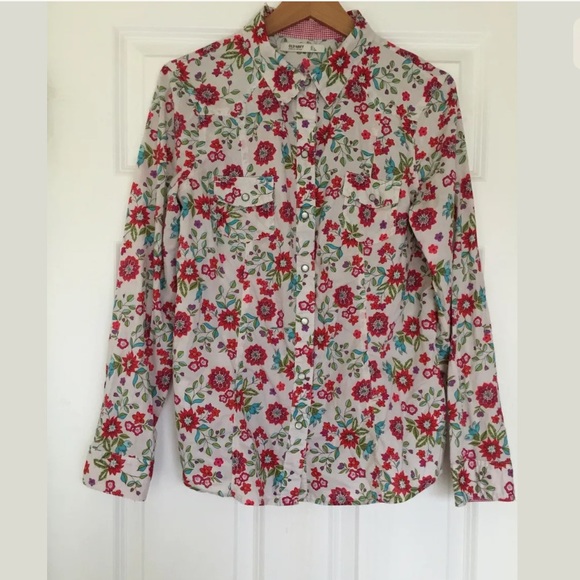 Old Navy Floral Shirt. Size Large. - Picture 1 of 5